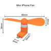 Picture of MIUOLV iPhone Fan, 3 Pack Portable Cell Phone fan Compatible for Mini Fan for iPhone 14/14Pro Max/13/13 Pro Max/12/12 Pro Max/11/11 Pro/11 Pro Max/X/Xs/Xr/iPad