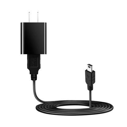 Picture of 5V Wall Fast Charger & 5FT mini-USB Charging Cable Power Cord for Garmin Drive Smart Nuvi gps 40 42 42LM 44 52 52LM 54 54LM 55 55LMT 56 57 57LM 58 65LM 66LM 67LM 68LM 200w 205w 250 255w 260w 256w 1300