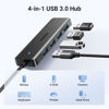 Picture of UGREEN USB 3.0 Hub, 4 Ports USB A Splitter Ultra-Slim USB Expander for Mouse, Keyboard, Flash Drive, U Disk, Printer Compatible with Laptop, Desktop PC, Xbox, PS5, and More