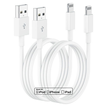 Picture of 3ft iPhone Charger, [ Apple Certified ] Apple Charging Cord, 3 Feet Original Lightning to USB Cable, 3 Foot iPhone Charging Cable for iPhone 13/12/11/Pro/11/XS/MAX/XR/8/7/6/5/SE iPad