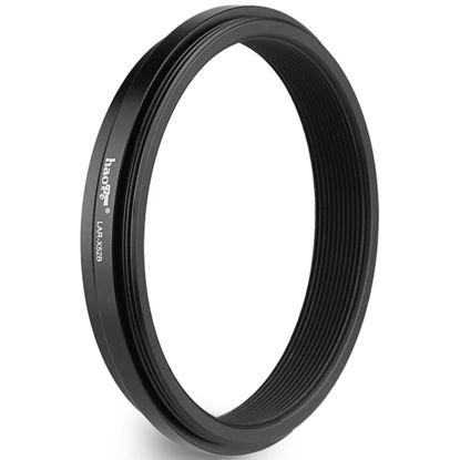 Picture of Haoge Lens Filter Adapter Ring for Fujifilm X100VI Fuji FinePix X100V Camera fit 49mm UV CPL ND Filter Lens Cap Replace Fujifilm AR-X100 Black