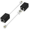 Picture of Phone Jack to Ethernet Cable Adapter, RJ45 8P8C Female to RJ11 6P4C Male for Landline Telephone Service (2 Pack)