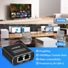 Picture of Gigabit Ethernet Splitter 1 to 2 High Speed 1000Mbps with USB Power Cable, RJ45 8P8C LAN Internet Extension Connector for Cat5/5e/6/7/8 Cable, Support Two Devices Working Simultaneously