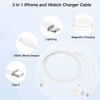 Picture of QZIIW Apple Watch Charger Cable, USB C Magnetic Watch Charging Cable, 3 in 1 Apple iWatch Charging Cable 6 FT, Compatible with Apple Watch Series 9/8/7/6/SE/5/4, iPhone 16/15/14/13/12/11, ipad Etc.