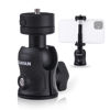 Picture of Tripod Ball Head for Phone and Camera, TIGAYAN 2-in-1 Phone Tripod Mount for 1/4" Tripod, Monopod, Slider, Microcamera and Camcorder, Loading 4.5 Pounds