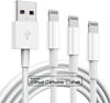 Picture of 3 Pack Apple MFi Certified Charger Cable, Apple Lightning to USB Cable Cord, 2.4A Fast Charging Phone Long Chargers for iPhone 12/11/11Pro/11Max/ X/XS/XR/XS Max/8/7/6/5S/SE (3ft, White)