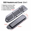 Picture of JOYJOM PS5 SSD Heatsink: PS5 Heatsink SSD Cover with 1CM Aluminum Thickness Heatsink, 2280 NVME Thermal Pads, PS5 SSD Screws and Screwdriver Cooling Accessories Kits for PS5 SSD