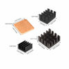 Picture of Easycargo 40pcs Raspberry Pi 4 Heatsink Kit Aluminum + Copper + 3M 8810 Thermal Conductive Adhesive Tape for Cooling Cooler Raspberry Pi 4B, Raspberry Pi 3 B+