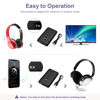 Picture of OQIMAX Bluetooth Transmitter Receiver 2 in 1, Hands-Free Call Aux Bluetooth Adapter for Car, Wireless Bluetooth Car Adapter, 3.5mm Bluetooth Audio Adapter Car Home Audio System Headphones Airplane