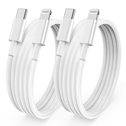 Picture of 6ft iPhone Fast Charger Cable, [Apple MFi Certified] USB C to Lightning Cable Long,Type C Port Support Quick Apple Charging Cord for iPhone 14 Pro/14/13 Pro/12 Pro Max/12 Mini/11 Pro/XS/XR/iPad