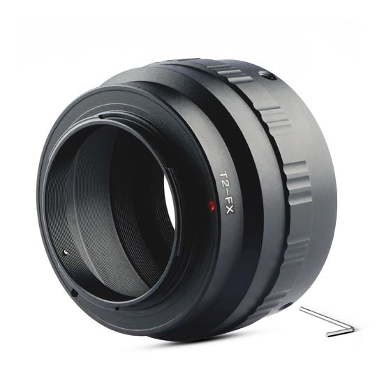 Picture of Lightdow T2-X/FX T Mount Camera Lens Adapter T-Ring M42x0.75mm for Fujifilm X-T1 X-T2 X-T3 X-T4 X-T5 X-T10 X-T20 X-T30 X-T100 X-T200 etc