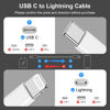 Picture of 2Pack for iPhone14/13/12 Fast Charger Cable 6ft [Apple MFi Certified], USB Type C to Lightning Cable 6 Foot Apple iPhone Charging Cord for iPhone14 13 12 Pro XR XS Plus