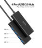 Picture of IVIIN USB 3.0 Hub, 4 Port USB Hub Splitter, USB A Expander Portable USB Adapter Multiport Data Hub for Laptop, iMac Pro, MacBook Air, Mac Mini/Pro, Surface Pro, USB Flash Drives, and Mobile HDD-Black