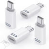 Picture of MoKo Lightning Female to USB C Male Adapter 4 Pack, Lightning to USB C Converter for iPhone 15 Series, iPad, iPhone to USB C Adapter for Fast Charging/Data Transfer, NOT for Audio/OTG, White PD