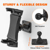 Picture of JUBOR Tablet Wall Mount, 360° Rotation Tablet Holder Stand, Sturdy Metal Base, Kitchen Wall Mount Compatible with iPad/iPhone/All 4.7-12.9 Inch Tablet and Smartphones