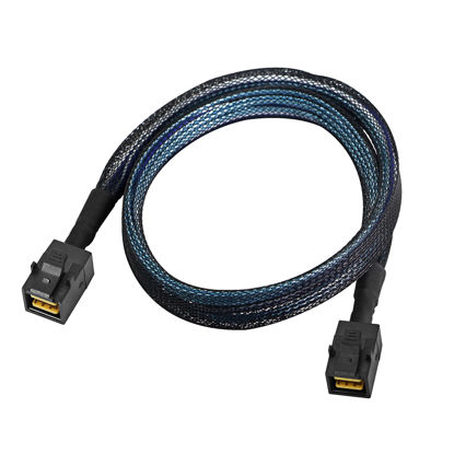 Picture of SinLoon Internal Mini SAS HD Cable,1.6FT Internal HD Mini SAS 8643 to 8643 Cable, Compatible with RAID or PCI Express Controller(0.5M)