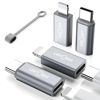 Picture of 4 Pack Lightning to USB-C Adapter & USB-C to Lightning Adapter for iPhone 15/Plus/Pro/Pro Max/14/13/12/iPad/AirPods/Samsung,Support Charging & Data Transfer,with Anti-Lost Loop,Not for Audio/OTG