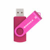 Picture of SIMMAX 3 Pack 32GB Memory Stick USB 2.0 Flash Drives Swivel Thumb Drive Pen Drive (32GB Pink Blue Green)