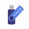 Picture of SIMMAX 3 Pack 32GB Memory Stick USB 2.0 Flash Drives Swivel Thumb Drive Pen Drive (32GB Pink Blue Green)