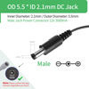 Picture of [UL Certified] AC to DC 12V 3A Power Supply Adapter for CCTV Cameras DVR NVR 5.5mm x 2.1mm UL Listed FCC