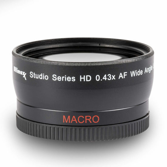 Picture of 58mm 0.43x Wide Angle (w/Macro) High Definition Lens for DSLR Canon EOS Rebel 70D 77D 80D 90D T8i T7 T7i T6i T6s T6 T5i T5 T4i T3i T100 SL1 SL2 SL3 & More