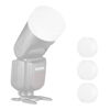 Picture of Supon V1 Diffuser Dome Kit for Godox V1 Round Head Flash, Accessories for V1C V1S V1N V1O V1F Speedlite - 3 Pack White (White 3 Pack)