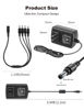 Picture of Lonnky DC 12V 2A Security Camera Power Supply Adapter Combine with 1 to 4 Power Splitter Cord Cable for CCTV Security Camera/DVR/NVR/LED Strip Lights, UL/FCC/CE Certificated