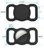 Picture of SWINCHO Airtag Holder Silicone Air Tags-2 Pack Dog/Cat Collars Holder Compatabile with Apple Airtag Anti-Lost (Black&White)