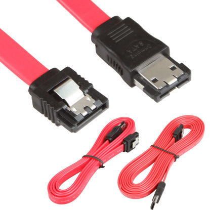 Picture of LINESO 2 Pack ESATA to SATA Cable Able to Male M/M Shielded Extender Extension HDD 6Gbps