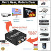 Picture of Audio Express RETROVIEW Video Upscaler, AV to HDMI Converter, RCA to HDMI, 720P/1080P for TV, PS2, PS3, Xbox, NES, SNES, SEGA, VHS, VCR, DVD, Blu-Ray, easily connect vintage devices to modern displays