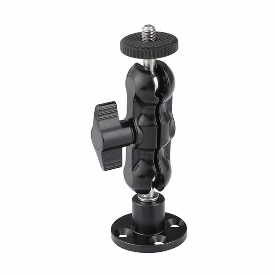 Picture of Kayulin 1/4"-20 Mini Ball Head Wall Ceiling Mount for Monitor Home Surveillance System (Black)