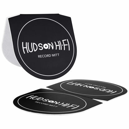 Picture of Hudson Hi-Fi 3 Pack Record Mitt Anti Static Record Cleaner & Handler - Record Player Accessories with Soft Microfiber Material for Safe Easy LP Handling and Avoiding Dirty Fingers