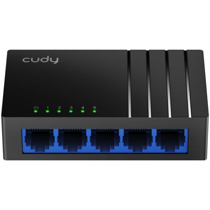 Picture of Cudy GS105D 5 Port Gigabit Ethernet Network Switch,Ethernet Splitter - Desktop, Fanless, Traffic Optimization, Plug and Play