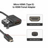 Picture of SMALLRIG Ultra Slim 4K Adapter Cable (D to A), Micro-Sized Ports Male to Full-Sized Ports Female, 4K@60HZ, for Sony A7R IV A7RIII A7III A7II A7RII / for Fujifilm X-T2 X-T3-3021