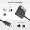 Picture of SMALLRIG Ultra Slim 4K Adapter Cable (D to A), Micro-Sized Ports Male to Full-Sized Ports Female, 4K@60HZ, for Sony A7R IV A7RIII A7III A7II A7RII / for Fujifilm X-T2 X-T3-3021