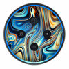 Picture of Blue Oragne Psychadelic Oil Slick - Vinyl Decal Skin Compatible with Amazon Echo Dot 3rd Generation Alexa - Decorations for Your Smart Home Speakers, Great Gift for mom, dad, Birthday, Kids