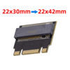 Picture of NFHK NGFF B+M Key NVME M-Key 22x30mm to 22x42mm Male to Female Extension Adapter Compatible with Legion Go ThinkPad 2230 2242 SSD