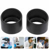 Picture of 2pcs binocular lens caps Eyepiece Cover 33mm Inner Diameter Binocular Rubber Eyepiece Eye Guards Cups Shield for 33mm Stereo Microscope Eyepieces binocular lens covers Eyeshields microscope eye cups