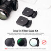 Picture of JJC 【Upgrade】 2Pack Drop-in Filter Case for Canon Drop-in Filter Mount Adapter EF-EOS R with Variable ND/CPL/Clear Filter, Magnetic Stackable Drop-in Filter Storage Box with Adapter Side Cover Cap