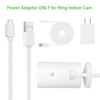 Picture of ALERTCAM Power Adapter for Ring Indoor Cam and All-New Ring Indoor Cam (2nd Gen), with 25Ft/7.5m Flat Charging Cable Continuously Charge Your Camera (NOT Compatible with Ring Stick Up Cam)