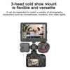 Picture of Suptig 3 Port Cold Shoe Mount with 1/4"-20 Thread for Camera Cage Flash LED Monitor Microphone etc.