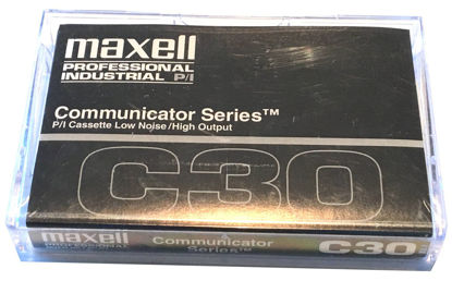 Picture of Maxell C30 - Communicator Series - Blank Audio Cassette Tape - 3 Pack