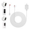 Picture of 1 Pack - 16Ft/5m Charge Cable with Compatible with Ring Spotlight Camera Plus/Pro USB Plug Power Adapter Type C Charge Cable to Barrel Ring DC Plug Adapter to Continuously Charge Your Camera (White)