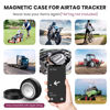 Picture of 2 Pack Ultra Magnetic AirTag Holder | Sealed from Water | Shatterproof | Minimalist Design | Compatible with Apple AirTag, Extra 3M Tape for Optional Mounting, AirTag Magnetic Case for Car -Black