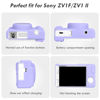 Picture of Rieibi ZV-1F Case, Soft Silicone Protective Case for Sony ZV1F/ZV-1M2/ZV-1 Mark II Vlog Camera, Lightweight ZV1F Case - Purple