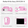 Picture of Rieibi ZV-1F Case, Soft Silicone Protective Case for Sony ZV1F/ZV-1M2/ZV-1 Mark II Vlog Camera, Lightweight ZV1F Case - Pink