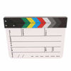 Picture of Almencla Acrylic Colorful Clapperboard TV Film Movie Slate Cut Role Play Prop -White