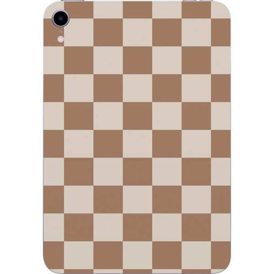 Picture of Skinit Tablet Decal Skin Compatible with iPad Mini (2021) Originally Designed Neutral Checkered Design