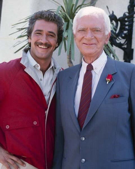 Picture of Matt Houston 1985 TV Lee Horsley as Matt Buddy Ebsen as Uncle Roy 8x10 photo