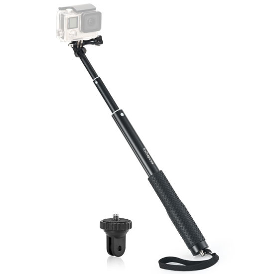 Picture of Trehapuva Selfie Stick, 36''/92cm Extension Pole Extended Waterproof Monopod Handle Compatible for GoPro Max Hero 12 11 10 9 8 7 6 5 Insta360 AKASO DJI Osmo Action Camera and More